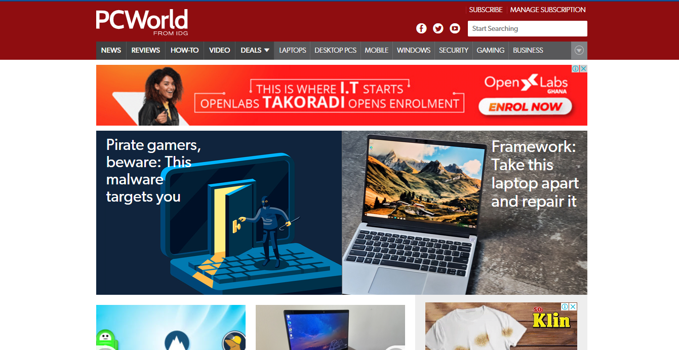 latest technology news websites