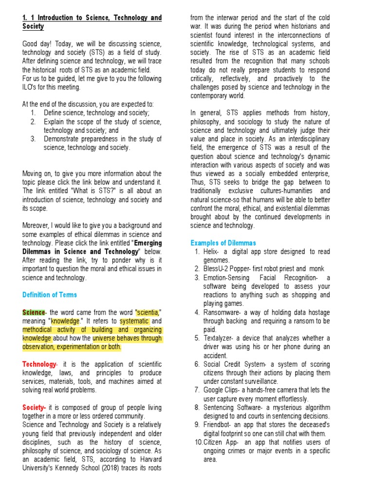 define science technology